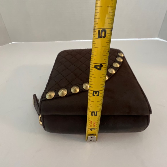 Sale!!! SARA BERMAN Sheep leather wallet  4” 1/2 x 4” 1/2 - Picture 6 of 13